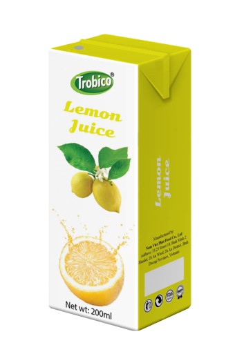 Lemon juice 200ml aseptic pak